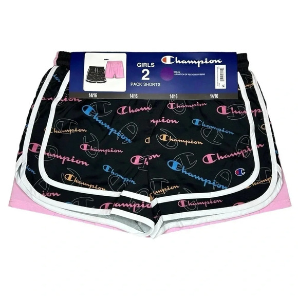 Champion Girls 2 Pack of Shorts Sizes 4, 5/6 & 14/16 - Picture 5 of 6